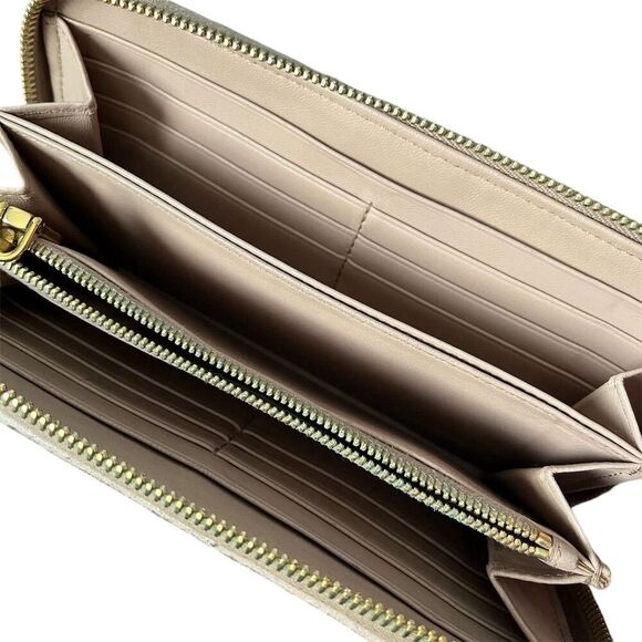Miu Miu Women's Light Pink Zip-Around Wallet - Picture 8 of 11